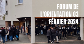 Forum de l'orientation le 3 février 2024