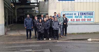 LYCEE - Visite du garage de l'Ermitage