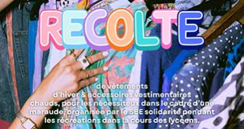 LYCEE - Collecte de v&ecirc;tements d'hiver